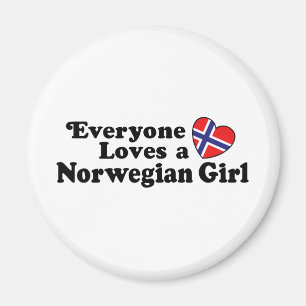 Norsk flicka magnet