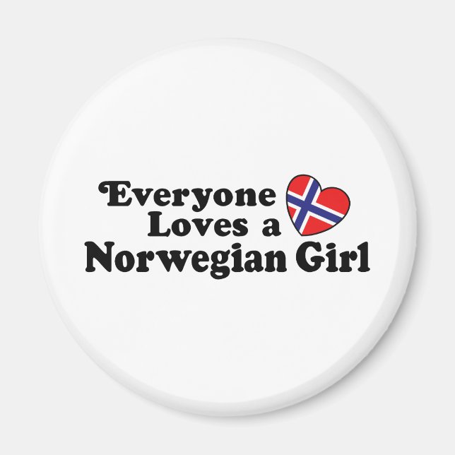 Norsk flicka magnet (Framsidan)