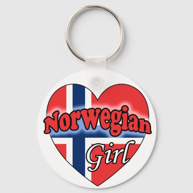 Norsk flicka nyckelring (Framsida)