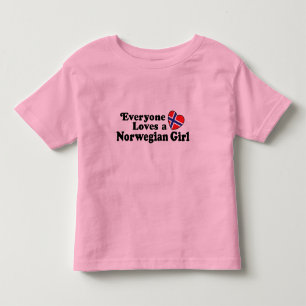 Norsk flicka tee shirt