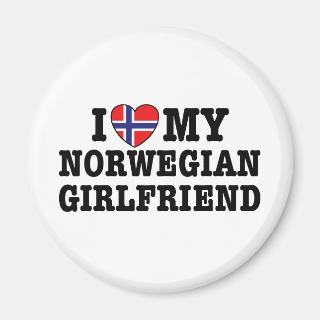 Norsk flickvän magnet (Framsidan)
