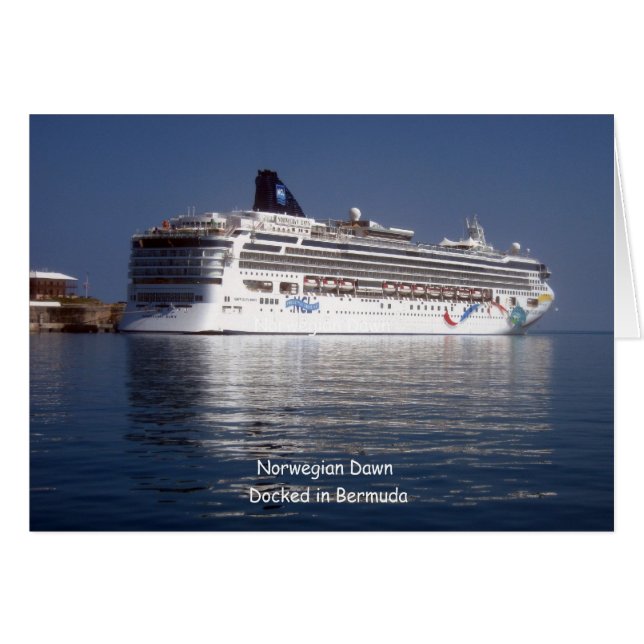 Norsk gryning i Bermuda Hälsningskort (Framsidan Horizontal)