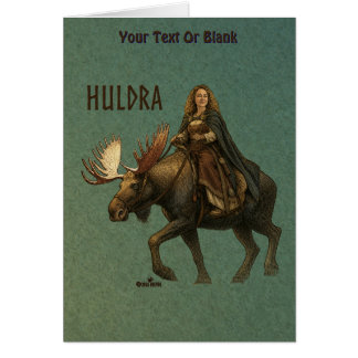 Norsk Huldra Skogskvinna Hälsningskort