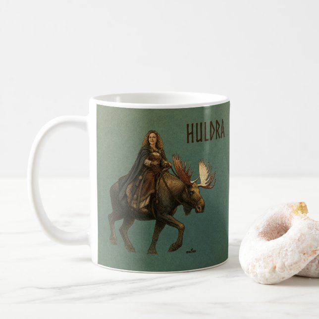 Norsk Huldra Skogskvinna Kaffemugg (Med munk)