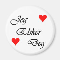 Norsk "I kärlek you" Norsk "Jeg Elsker Deg"