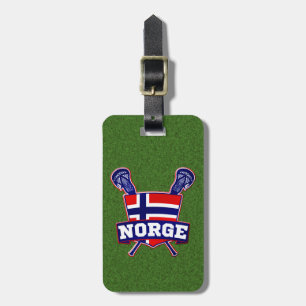 Norsk Lacrosse Luggage Tag-mall Bagagebricka