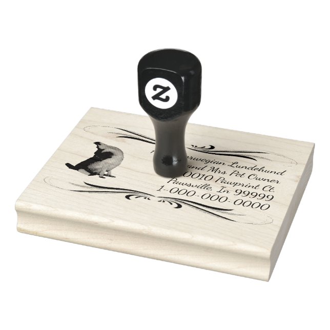 Norsk landhund med flytande utformning stämpel (Stämpel)