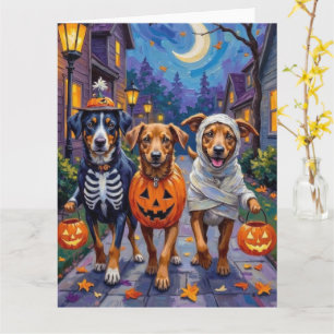 Norsk Lundehund Halloween-utflykt Kort