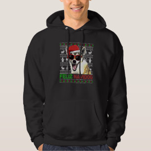 Norsk Lundehund Hund Feliz Navidog Funny Kristus Hoodie