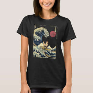 Norsk Lundehund Japansk Kanagawa Wave Surfa D T Shirt