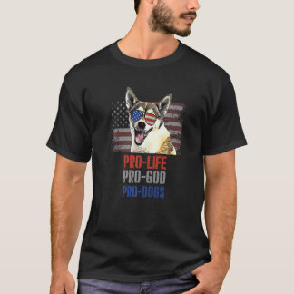 Norsk Lundehund Pro Life Pro God Pro Hundar T Shirt