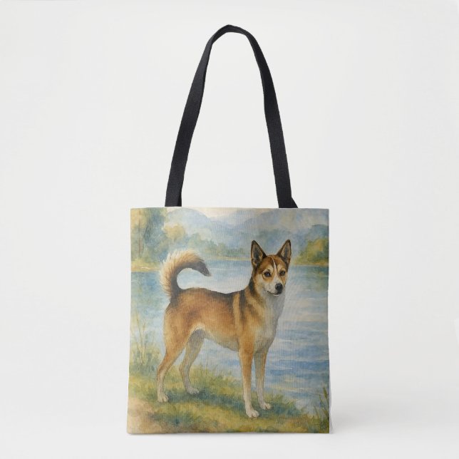 Norsk Lundehund Tygkasse (Framsida)