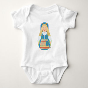 Norsk Matryoshka Baby Bodykostym T Shirt
