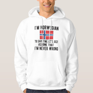 Norsk Norge för arv Hoodie