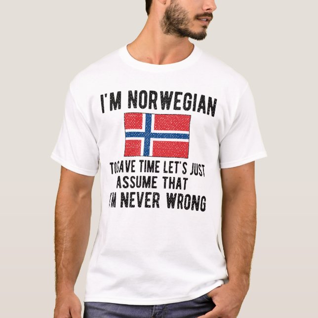 Norsk Norge för arv T Shirt (Framsida)