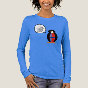 Norsk Norges flagg Vilda djur Pingvin Personlig T Shirt