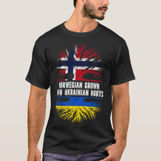 Norsk odling med ukrainska rötter Flagga T Shirt