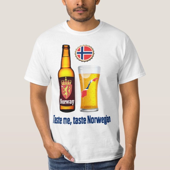 Norsk öl tee shirt (Framsida)