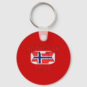 Norsk pride nyckelring