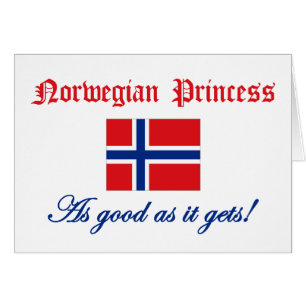 Norsk Princess 2 Hälsningskort