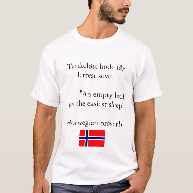 Norsk Proverb Tee Shirt (Framsida)