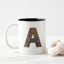 Norsk Rosemaling Norge Initial A Mugg