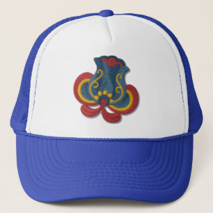 Norsk Rosemaling tulpan Truckerkeps