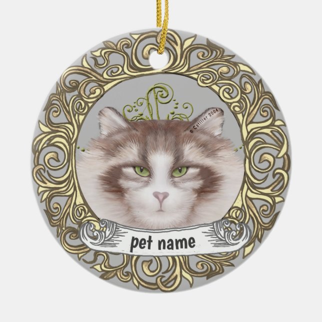 Norsk Skogkatt Kärleksminne ornament (Framsidan)