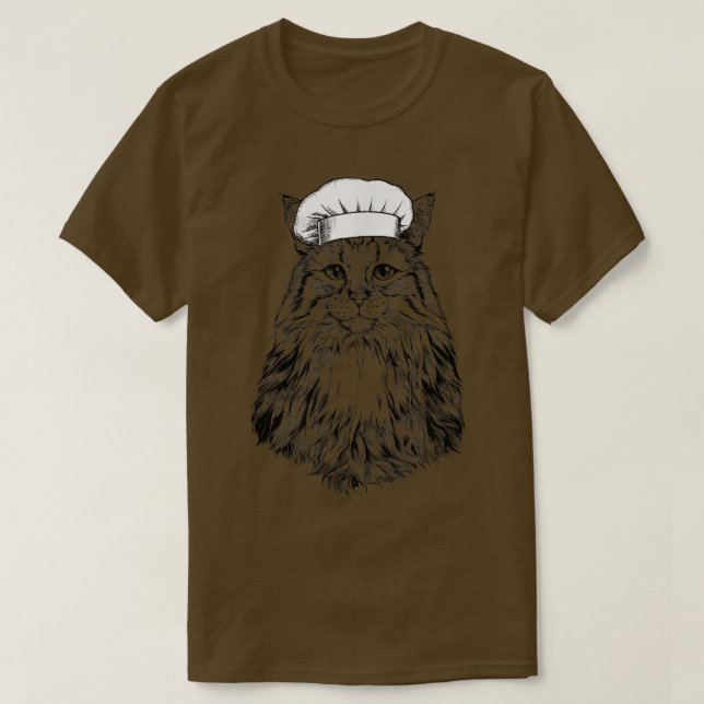 Norsk skogskassa Cook Chef Funny Cooking T Shirt (Design framsida)
