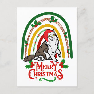 Norsk skogskassa God jul Helg Vykort