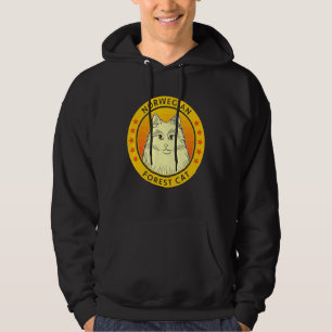 Norsk skogskassa Porträtt Hoodie