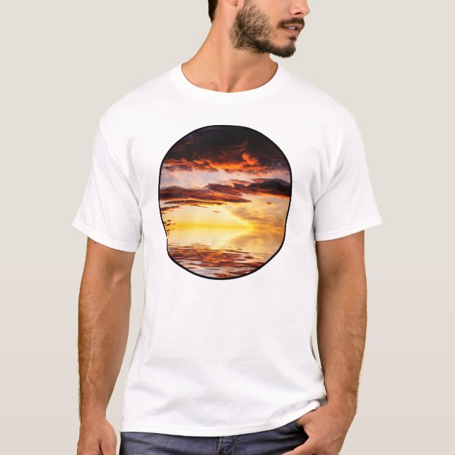 Norsk solnedgång t shirt (Framsida)