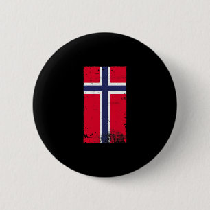 Norsk stolthet Resa Semester Norge Flagga Knapp