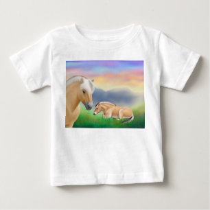 Norsk T-tröja för Fjordhästspädbarn Tee Shirt