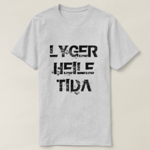 Norsk text lyger heile tida ljuger hela tiden t-shirt