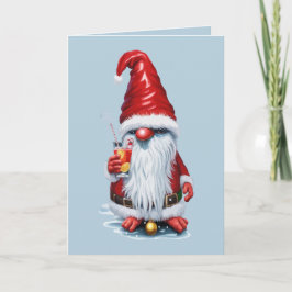 Norsk Tomte Holding En Tranbärsjuicecocktail Helgkort