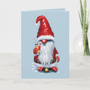Norsk Tomte Holding En Tranbärsjuicecocktail Helgkort