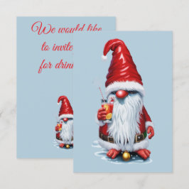 Norsk Tomte Holding En Tranbärsjuicecocktail Inbjudningar