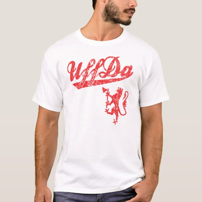 Norsk Uff Da t skjorta T-shirt (Framsida)