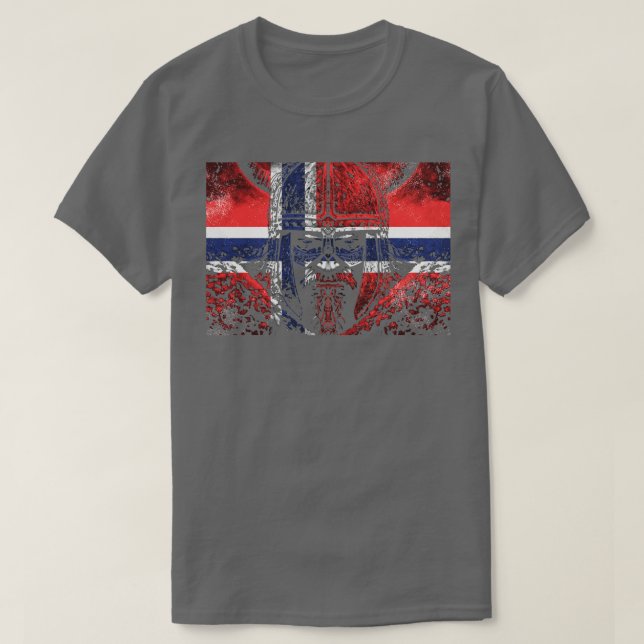 Norsk Viking Warrior 4 T Shirt (Design framsida)