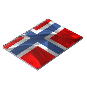 Norsk vinka flagga anteckningsbok
