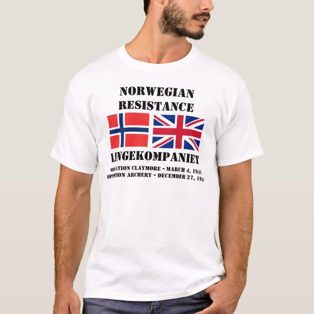 Norska brittiska motståndsfunktioner tee (Framsida)