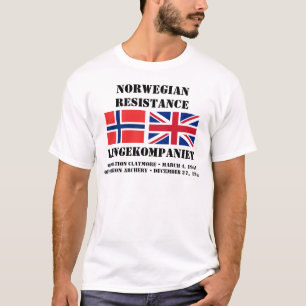 Norska brittiska motståndsfunktioner tee shirt