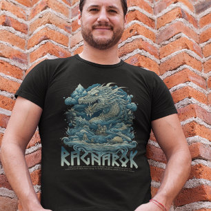 Norska drakar Viking Asatru Jörmungandr Ragnarök T Shirt