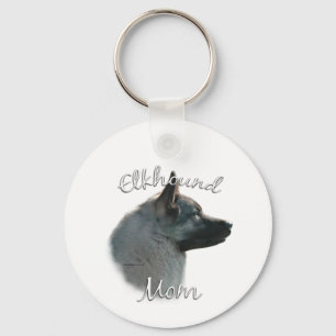 Norska Elkhound Mamma 2 Nyckelring