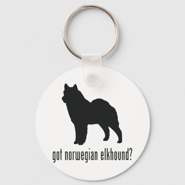 Norska Elkhound Nyckelring (Framsida)