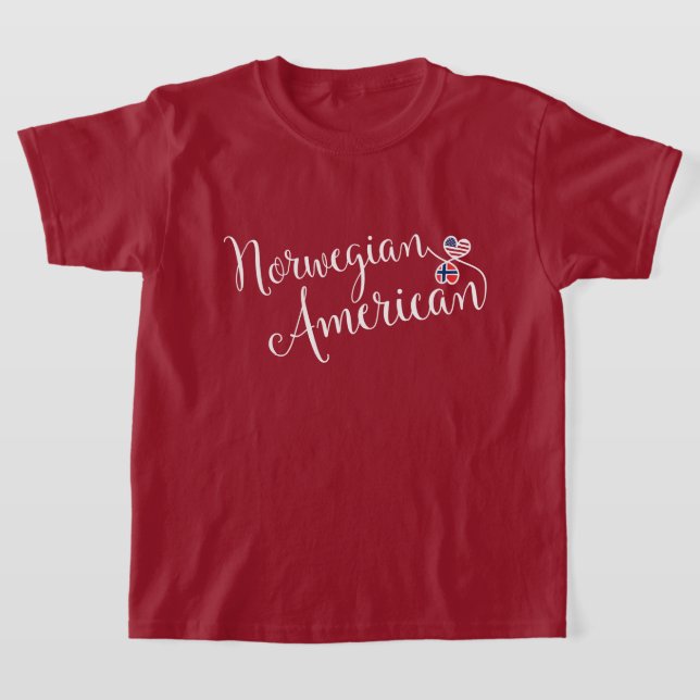 Norska entwated Hearts T Shirt (Laydown)
