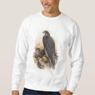 Norska falkJohn Gould fåglar av Storbritannien Lång Ärmad Tröja