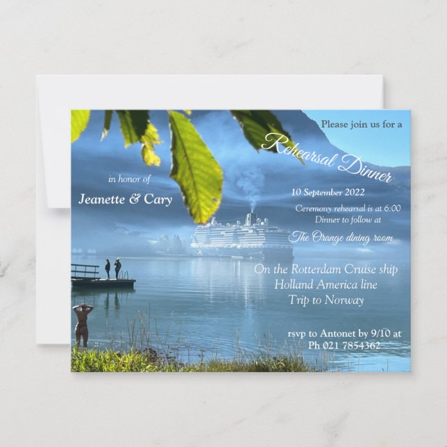 Norska Firande Inbjudningar (Framsida)