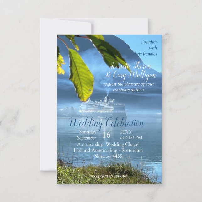 Norska Firande på en kryssning OSA Kort (Framsida)